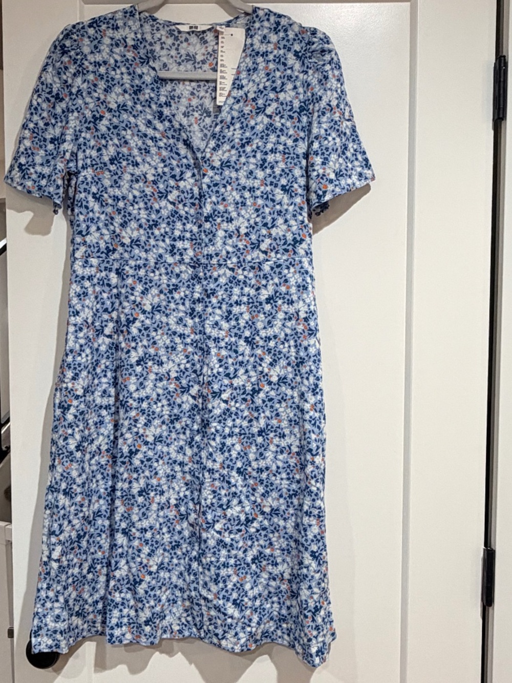 NWT UNIQLO floral Midi Dress Women's Size S New with tag UNI QLO